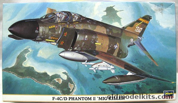 Hasegawa 1/72 F-4C/D Phantom II Mig Killer - Hawaii ANG 154 TFG 199 TFS 'Aloha Alert' Hickam AFB / 18TFW 44 TFS 'Vampries' Kadena AFB Okinawa 1975, 00089 plastic model kit